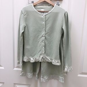 Calispia Super Soft Two Piece Pajama Set lined in satin